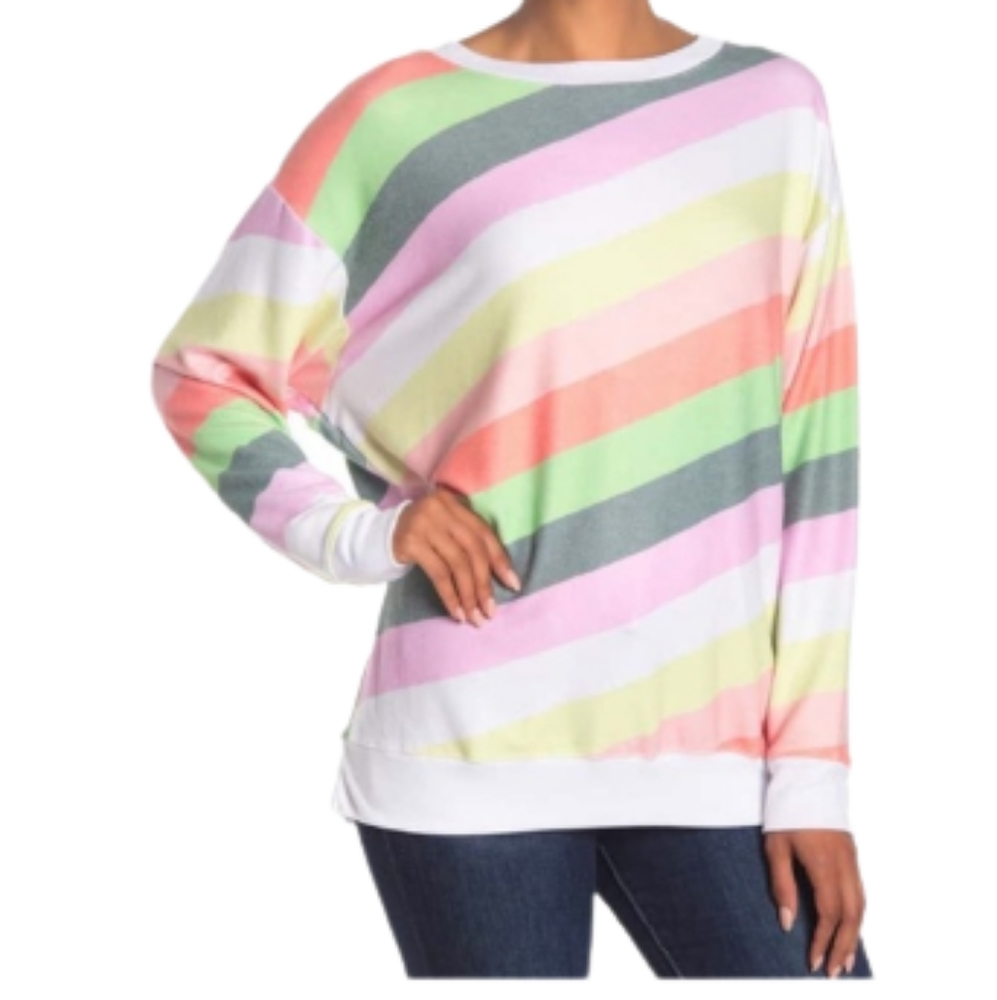 WILDFOX Rainbow‎ Oversized Sweatshirt.